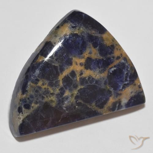 Sodalite Blu scuro profondo naturale da 40.32 ct, Taglio a fantasia, Opaco