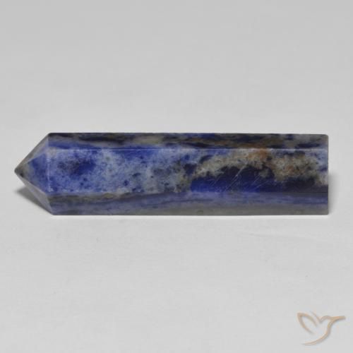 24.21ct Naturale Blue Grey Sodalite, Taglio a fantasia, Opaco, Photo A