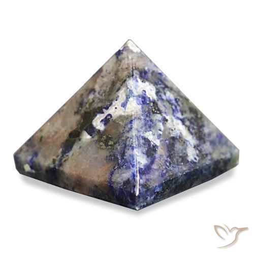Sodalite blu navy naturale da 71,08 ct, quadrato, opaco