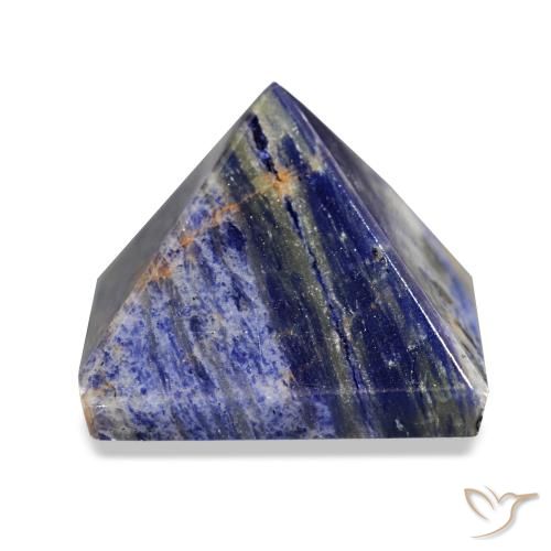 Sodalite blu navy naturale da 75,20 ct, quadrato, opaco