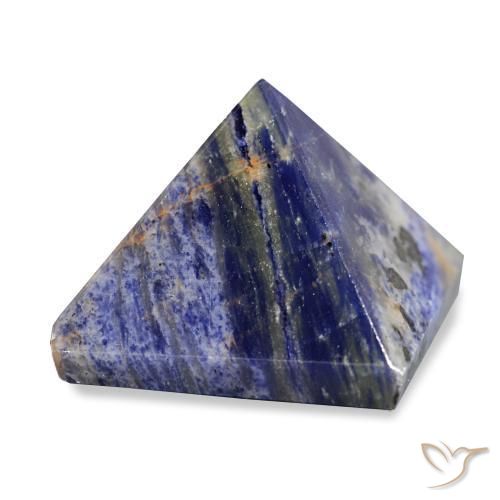 Sodalite blu navy naturale da 75,20 ct, quadrato, opaco