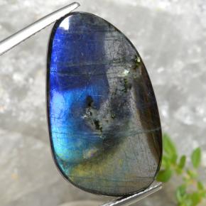Spettrolite naturale multicolore da 14,98 ct, forma fantasia, opaco