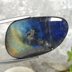 Spettrolite naturale multicolore da 14,98 ct, forma fantasia, opaco