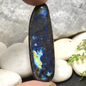 Spettrolite naturale multicolore da 29,02 ct, forma fantasia, opaco