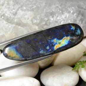 Spettrolite naturale multicolore da 29,02 ct, forma fantasia, opaco