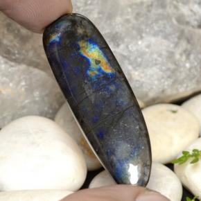 Spettrolite naturale multicolore da 29,02 ct, forma fantasia, opaco