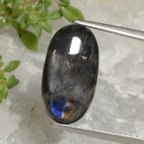 Spettrolite Multicolore naturale da 3.52 ct, Taglio ovale, Opaco