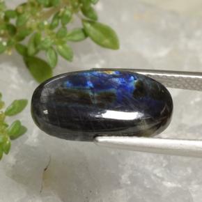 Spettrolite Multicolore naturale da 3.52 ct, Taglio ovale, Opaco