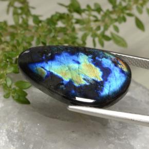 Spettrolite naturale multicolore da 9,44 ct, forma fantasia, opaco