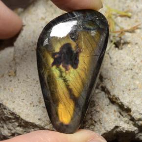Spettrolite naturale multicolore da 27,88 ct, forma fantasia, opaco