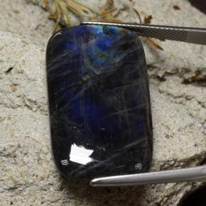 Spettrolite Multicolore naturale da 24,96 ct, Taglio a cuscino, Opaco