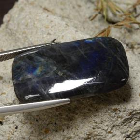 Spettrolite Multicolore naturale da 24,96 ct, Taglio a cuscino, Opaco