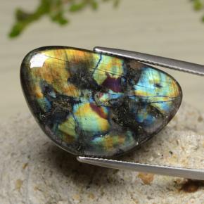 Spettrolite Multicolore naturale da 15.02 ct, Forma fantasia, Opaco