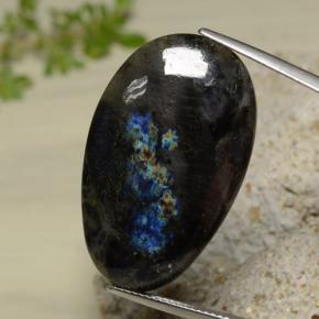 Spettrolite naturale multicolore da 23,02 ct, forma fantasia, opaco