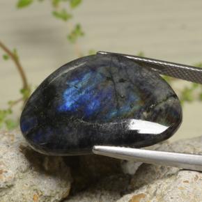 Spettrolite naturale multicolore da 16,24 ct, forma fantasia, opaco