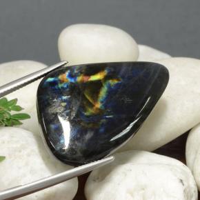 Spettrolite naturale multicolore da 27,00 ct, forma fantasia, opaco