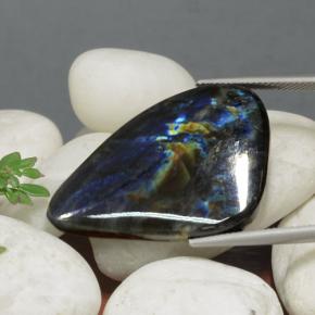 Spettrolite naturale multicolore da 27,00 ct, forma fantasia, opaco