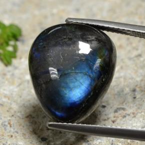 Spettrolite Multicolore naturale da 11.36 ct, Forma a pera, Opaco