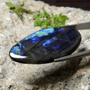 Spettrolite naturale multicolore da 22,43 ct, forma fantasia, opaco