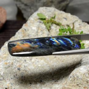 Spettrolite Multicolore naturale da 23.58 ct, Taglio a cuscino, Opaco