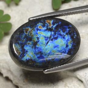 Spettrolite Multicolore naturale da 13.11 ct, Taglio ovale, Opaco