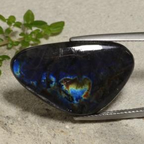 Spettrolite naturale multicolore da 14,20 ct, forma fantasia, opaco