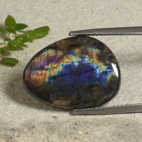 Spettrolite Multicolore naturale da 11.14 ct, Forma fantasia, Opaco