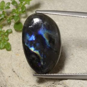 Spettrolite naturale multicolore da 7,95 ct, forma fantasia, traslucido