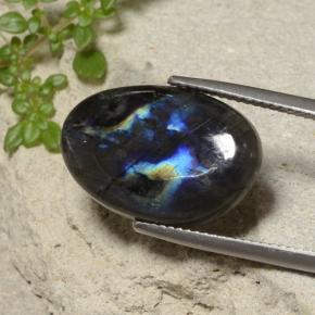 Spettrolite naturale multicolore da 7,95 ct, forma fantasia, traslucido