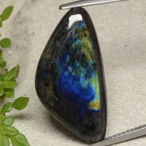 Spettrolite naturale multicolore da 10,00 ct, forma fantasia, opaco