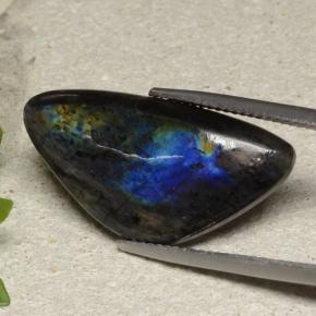 Spettrolite naturale multicolore da 10,00 ct, forma fantasia, opaco