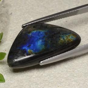 Spettrolite naturale multicolore da 10,00 ct, forma fantasia, opaco