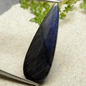 Spettrolite Multicolore naturale da 7.41 ct, Forma a pera, Opaco