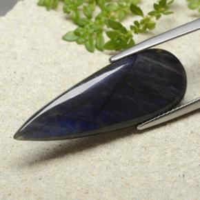 Spettrolite Multicolore naturale da 7.41 ct, Forma a pera, Opaco