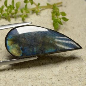 Spettrolite naturale multicolore da 6,14 ct, forma fantasia, opaco