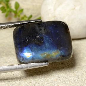 Spettrolite Multicolore naturale da 6.99 ct, Taglio a cuscino, Opaco