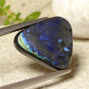 Spettrolite naturale multicolore da 4,19 ct, trillion, opaco