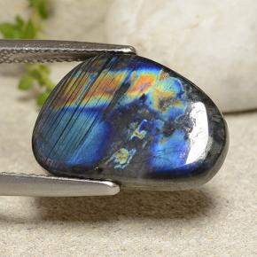 Spettrolite Multicolore naturale da 6.97 ct, Forma fantasia, Opaco