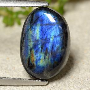 Spettrolite Multicolore naturale da 2.95 ct, Taglio ovale, Opaco