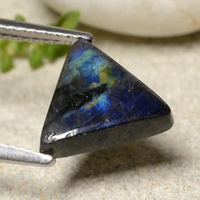 Spettrolite naturale multicolore da 1,95 ct, trillion, opaco