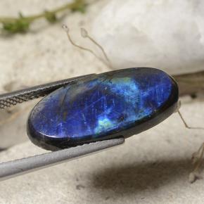 Spettrolite Multicolore naturale da 5.96 ct, Taglio ovale, Opaco