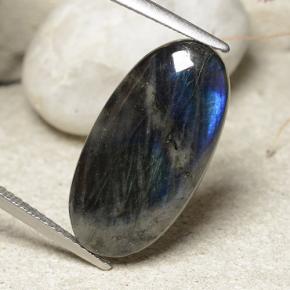 Spettrolite Multicolore naturale da 7.34 ct, Taglio ovale, Opaco