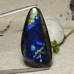Spettrolite naturale multicolore da 19,66 ct, forma fantasia, opaco
