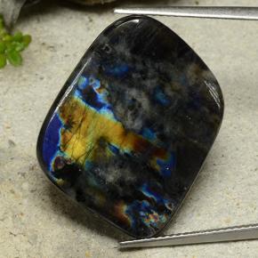 Spettrolite Multicolore naturale da 14.46 ct, Forma fantasia, Opaco
