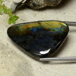 Spettrolite naturale multicolore da 16,53 ct, forma fantasia, opaco