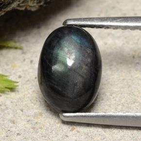 Spettrolite Multicolore naturale da 1.49 ct, Taglio ovale, Opaco