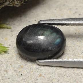 Spettrolite Multicolore naturale da 1.49 ct, Taglio ovale, Opaco