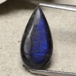 Spettrolite Multicolore naturale da 1.74 ct, Forma a pera, Opaco