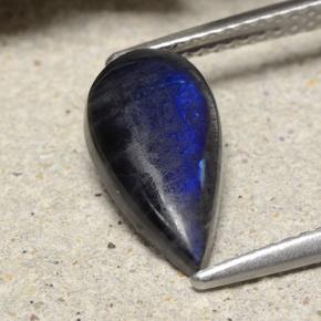 Spettrolite Multicolore naturale da 1.74 ct, Forma a pera, Opaco