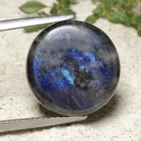 Spettrolite Multicolore naturale da 6.72 ct, Taglio rotondo, Opaco